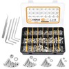 VIGRUE 1120 Pieces M2 M3 M4 M5 Countersunk Screws with