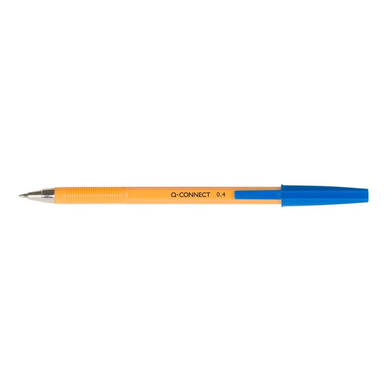 Q-Connect Fine Ballpoint Pen - Blue (Pack of 20)
