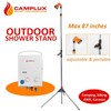 Camplux Portable Poolside Outdoor Shower with on/off Valve and Tripod