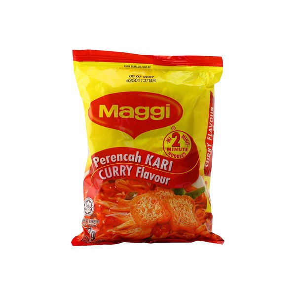 Maggi Instant Noodle Curry Flavor (Perencah Kari) - 3.03oz (Pack