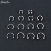 BodyAce F136 Titanium Septum Hoops Cartilage Earring, Internally Threaded Helix