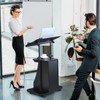 Tangkula Mobile Laptop Podium, Height Adjustable Sit to Stand Desk