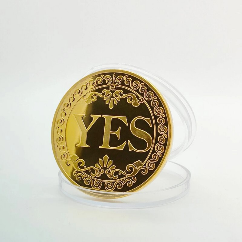 Yes or No Decision Coin for Fun Choices – Bronze