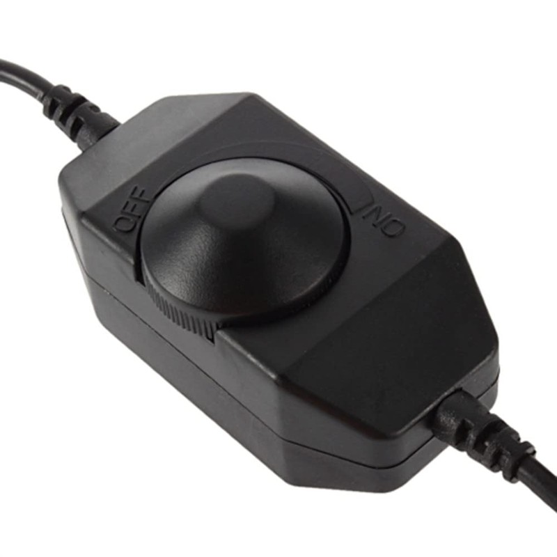 ABI Inline Mini Dial Inline Switch LED Dimmer DC Jack