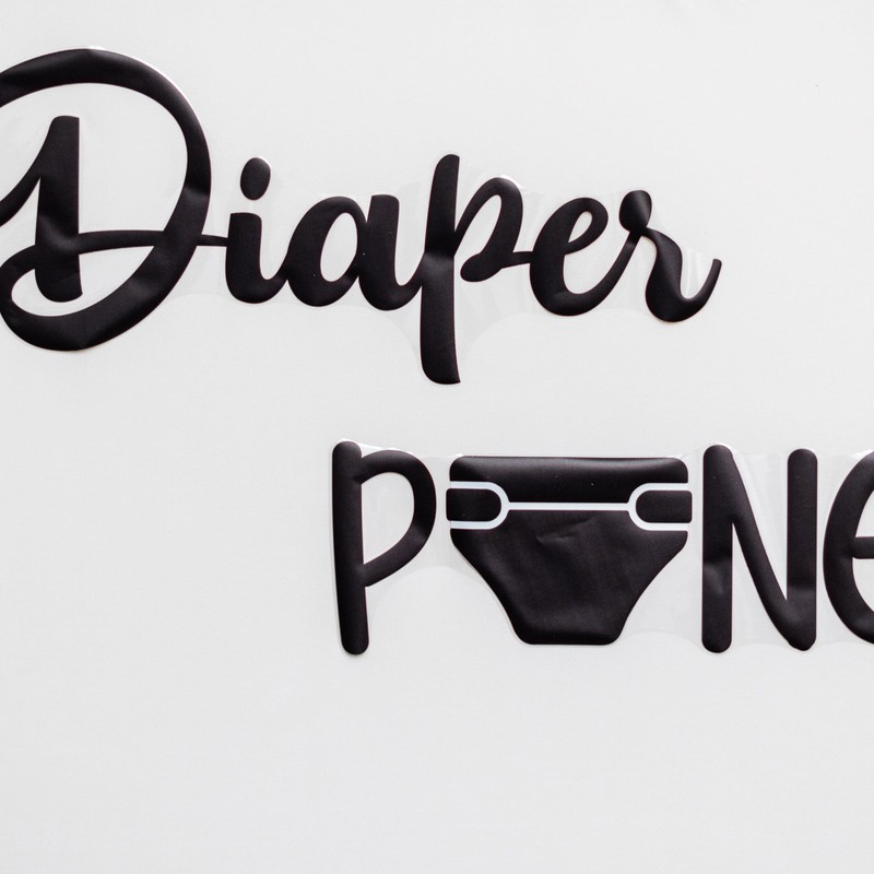 Eurteka Diaper Pong Game Decal