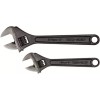 Irwin 1913312 Adjustable Wrench Set: 2 Pc, Inch Black Finish