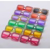IKUVNA Oversized Crystal Rhinestone Sunglasses for Women Men Thick Frame