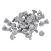 uxcell 50Pcs Silicone Hole Plugs, Grey, 2.5-3mm Hole Size, Set
