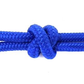 Knotty Girlz Horse Rope Training Halter - 4 Knot 1/4" Stiff Halter Cord - Used by Famous Trainers Multiple Sizes Multiple Colors (Ultra Marine, Standard)