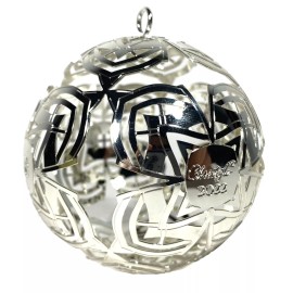 CHRISTOFLE Silver Plated Christmas Noel 2022 Ornament Ball (MSRP $175)