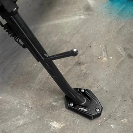 ZEXDDI Compatible with Aprilia RS660 2025 RS 660 Tuono 660 457 RS457 2025 2024 2023 2022 2021 2020 CNC Motorcycle Kickstand Foot Side Stand Extension Pad Support Plate (Black)
