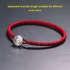Ox Zodiac Bracelet Red Rope S925 Silver Ornament Woven Bracelet