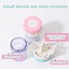 4 PCS Contacts Case Cleaner Machines, Lens Cleaning Container for