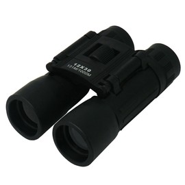 CUCUBA 12X30 MINI BINOCULARS PORTABLE COMPACT FOLDABLE TELESCOPES DAY AND NIGHT VISION FOR GOLF CAMPING HIKING FISHING BIRDWATCHING CONCERTS - GIFT IDEA (Colour: Black)