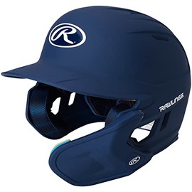 Rawlings | MACH ADJUST Batting Helmet with Extension Flap | Right Hand Batter | Senior (6 7/8" - 7 5/8") | Matte Navy