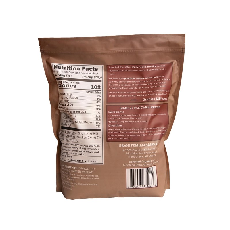 Sprouted Organic Ancient Grain Flour Collection by Granite Mill Farms,