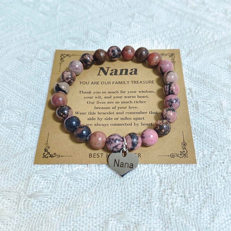 RFTWXHPN Nana Bracelet: Crystal Bead Bracelet for Grandma, 'You Are