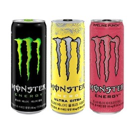 Monster 355ml (Green + Citra + Pipe) 16 cans each, 48 cans in total (31194297) / 몬스터 355ml (그린+시트라+파이프) 16캔씩 총48캔 (31194297)