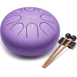 Premium Steel Tongue Drum Handpan 15 cm (6 Inches) | 8 Notes with Carry Bag, Music Book & Mallets | Meditation Instrument for Yoga, Sound Therapy & Music Education | Ideal Music Gift