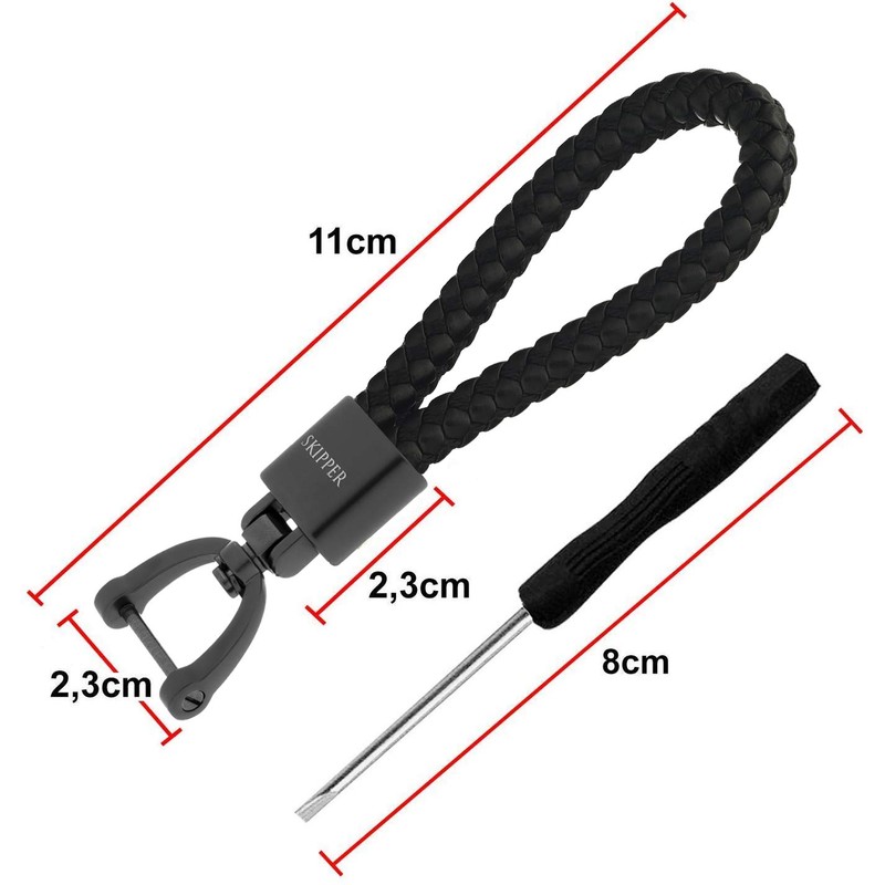 Skipper Imitation Leather Keyring Gift for Wife Husband Girlfriend Keyring