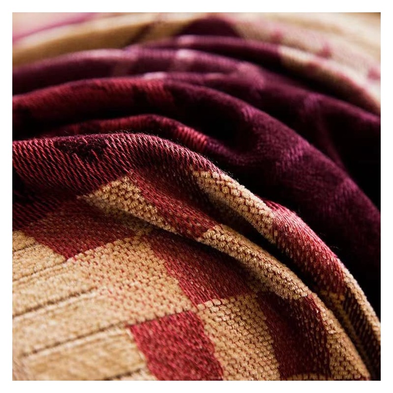 VANJOROY Bohemian Large Patchwork Sofa Bed Throw Blanket with Tassels