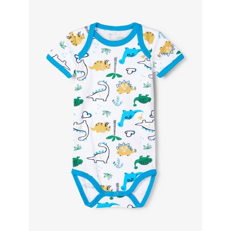 NAME IT Baby Boys' Short Sleeve Bodysuits Pack of 5,