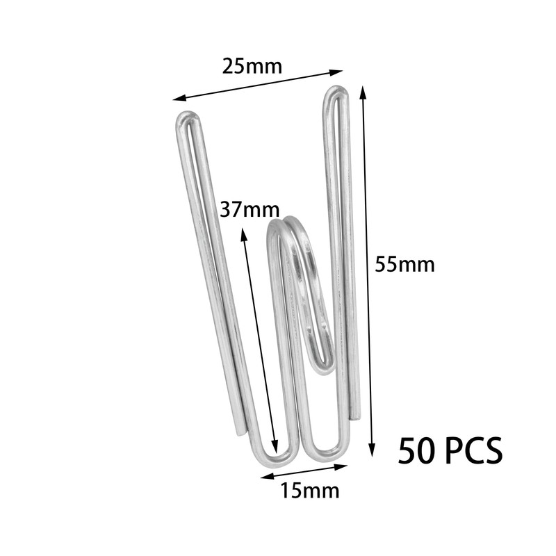 50 Pieces Metal Curtain Hooks – Pleat Hook Pins for