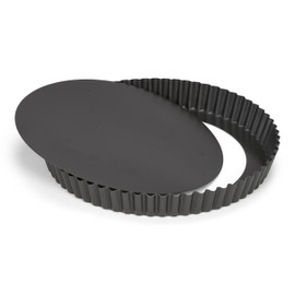 Patisse 2949 Non-Stick Tart Tin with Removable Base Steel Coated 30 cm Anthracite