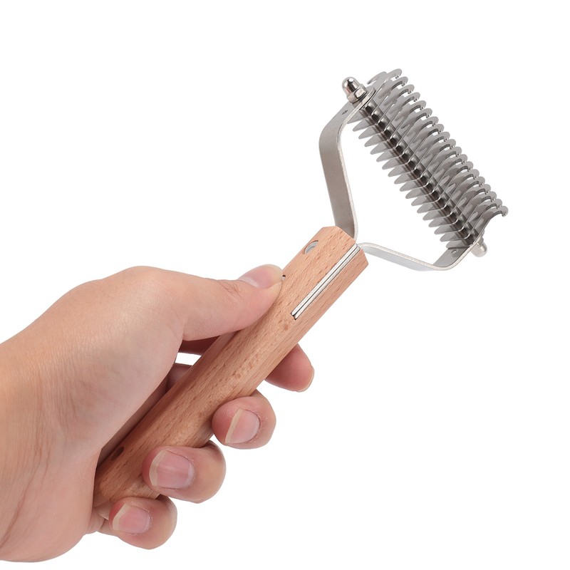 Pet Dematting Comb Double Sided Shedding Brush Stainless Steel Pet