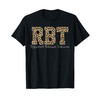 Leopard RBT Registered Behavior Technician ABA Therapist T-Shirt