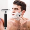 Edge Safety Razor Stainless Steel Manual Shaving Razor Long Handle