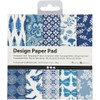 Creativ Patterned Card and Paper, Blue, One Size