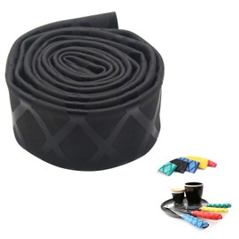 rubber grip heat shrink tube heat shrink tube fishing rubber grip heat shrink tube rod grip non-slip textured fishing rod badminton tennis billiard rod insulation properties black