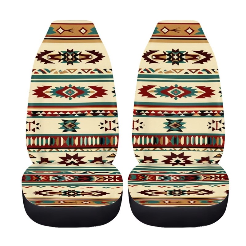 Howilath Ethnic Western Aztec Tribal Car Front Seat Cover 2