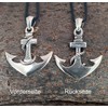 Kiss of Leather XL Anchor Pendant 925 Sterling Silver No.