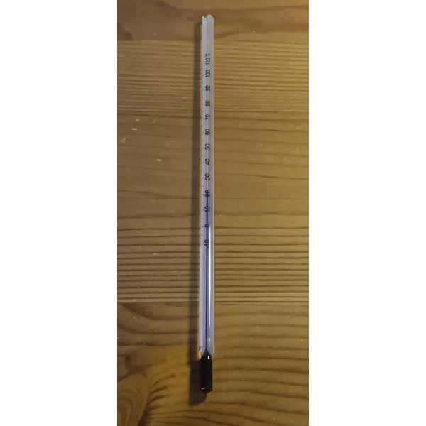 Thermco 8" Glass Thermometer -10 + 110 ° C with