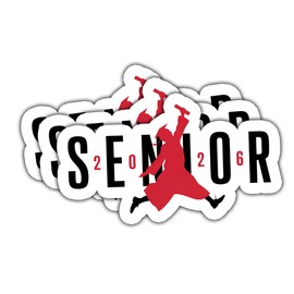 3 Pcs Senior 2026 Stickers – Funny Red Class of 2026 Vinyl Decals – Senior Year Car Decorations, Laptop, Water Bottle, Scrapbook, Keychain, Helmet – Graduation Gifts for Girls