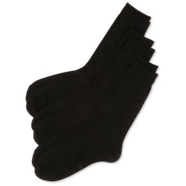 WESTERN POLO TEXAS YGB102-05-03 Men's Socks, Cotton Blend, Business Socks, Charcoal Gray, 3-Piece Set, Black