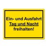 Strobo XXL Einfahrt und Ausfahrt freihalten sign, 40 x 30