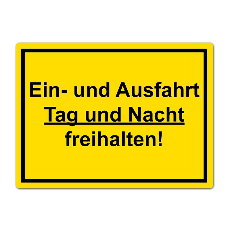 Strobo XXL Einfahrt und Ausfahrt freihalten sign, 40 x 30