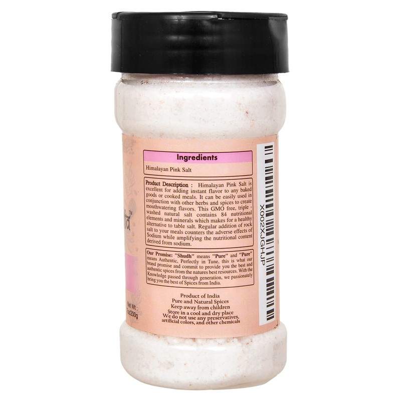 Shudh India Himalayan Pink Salt Powder (84 Essential Trace Minerals)