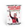 Charles Leclerc F1 Christmas Card, Christmas Card