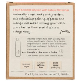 TEAPIGS Peach & Mango Cold Brew Tea, 10 CT