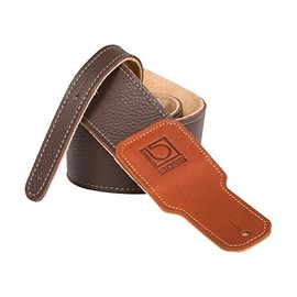 BOSS Premium Leather Soft Garment Leather Guitar Strap, 3 Inch Width, Brown (BSL-30-BRN)