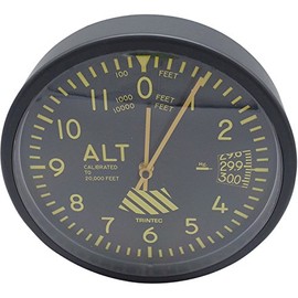 Trintec Vintage 10" Altimeter Wall Clock