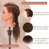 S-noilite 100% Human Hair Mannequin Head Hairdresser Practice Styling Cosmetology