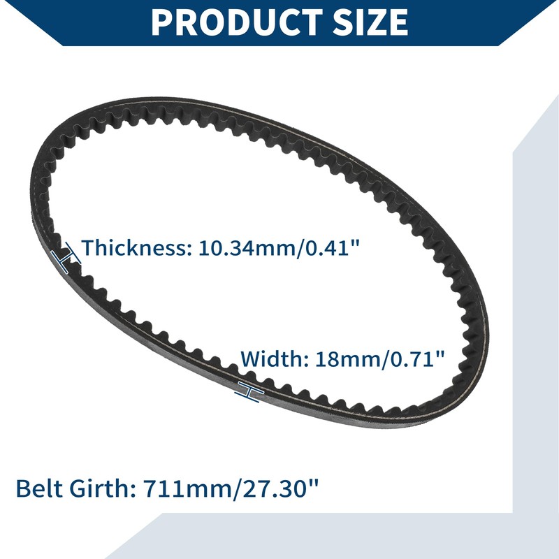 X AUTOHAUX Go Kart Drive Belt for Hammerhead 80T TrailMaster