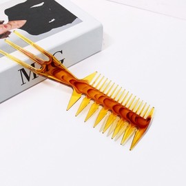 Barbershop Pomade Comb for Men's Hair Volume & Styling Dry Long Hair Pomade Comb 2ea