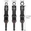 Teocpai 3PCS 1/4 5/16 3/8 Magnetic Screwdriver Bit Holder Swiveling