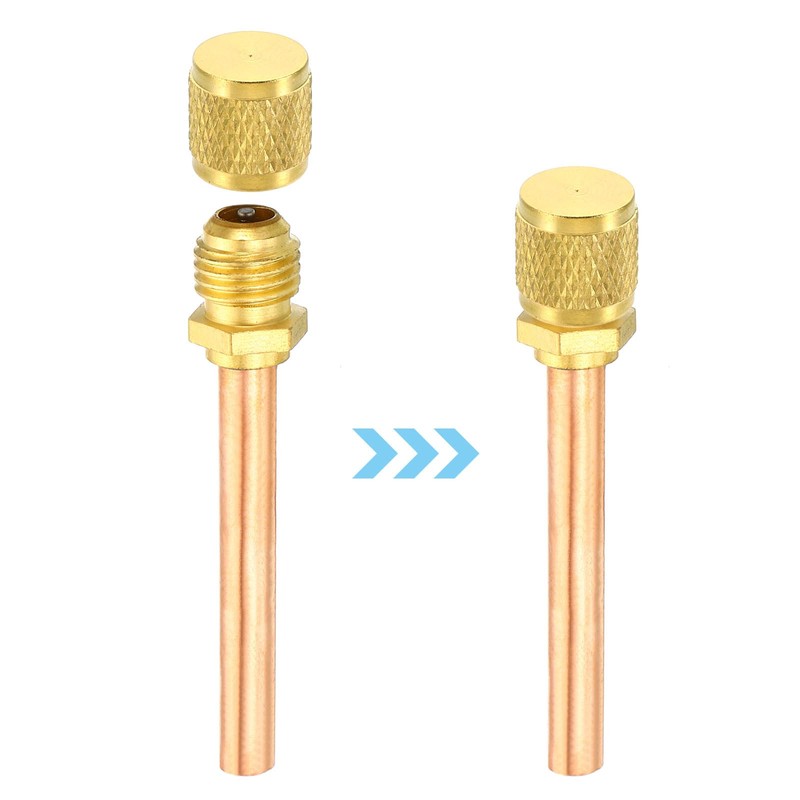 PATIKIL 1/4 inch SAE Service Access Valve Caps, Pack of